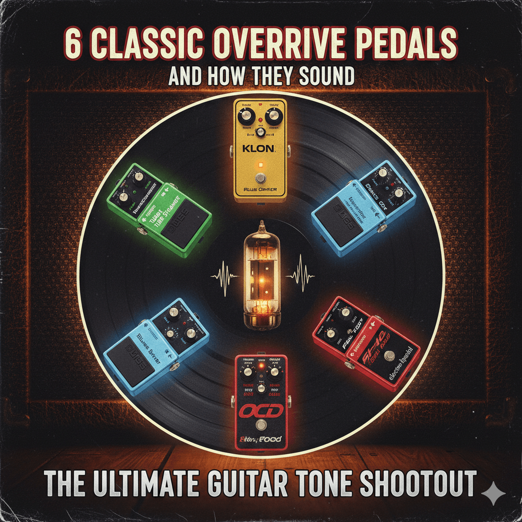 6 Classic Overdrive Pedals And How They Sound - Comparison