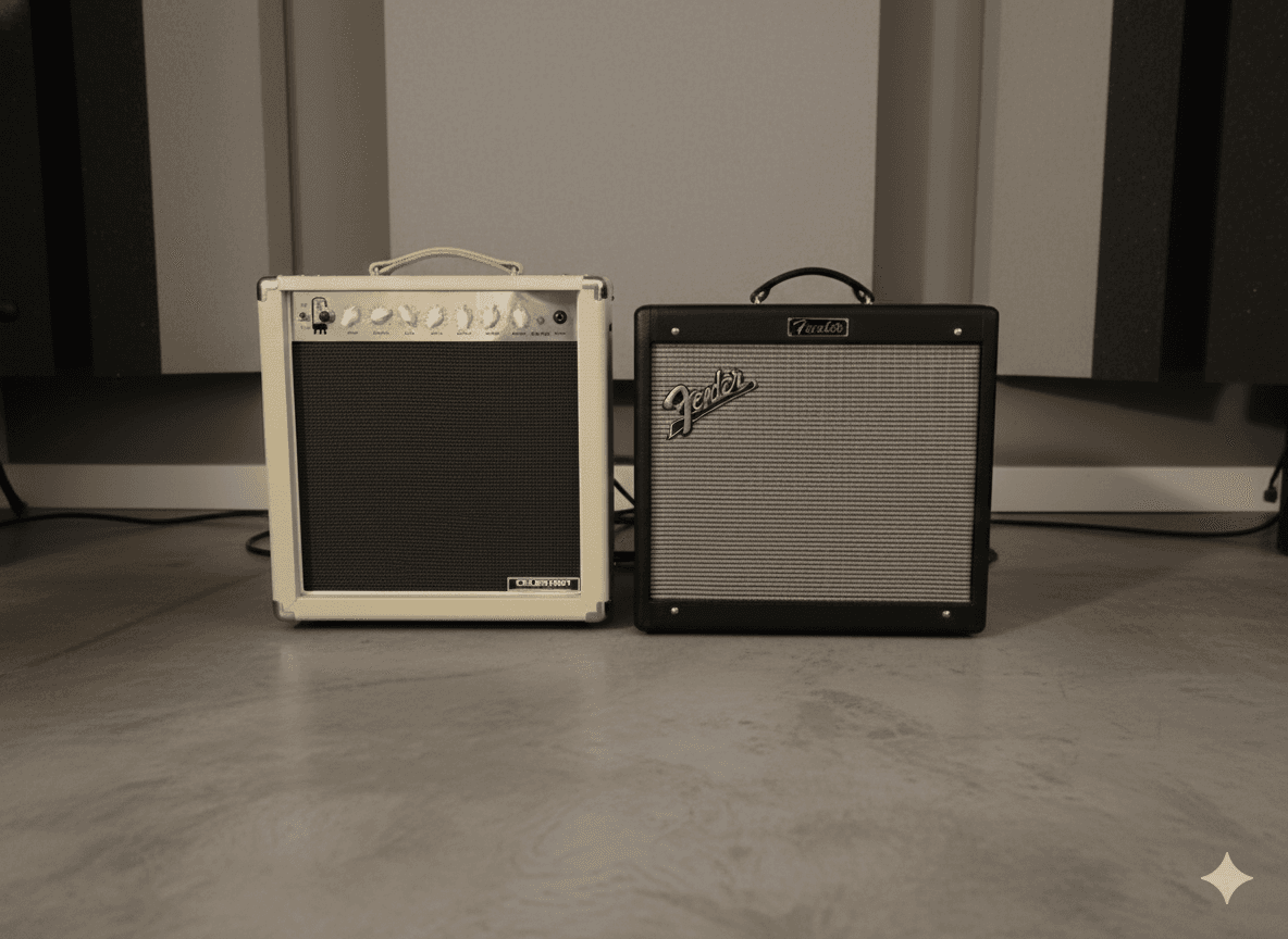 Fender Blues Junior vs Harley Benton Tube 15